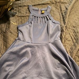 Blue pendulum dress